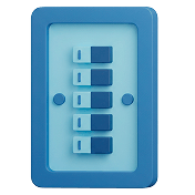 Electrical panel icon.