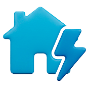 House and lightning icon.